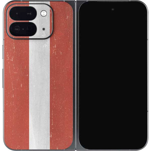 Latvia Flag Distressed Google Pixel 9 Pro Fold Skin